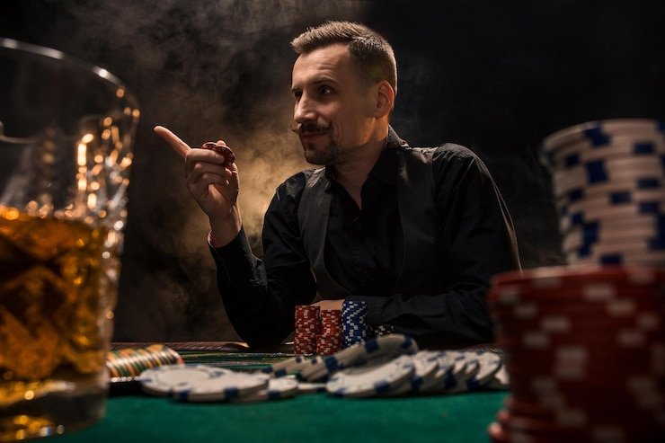 Suasana meja Live Dealer di platform bromo77